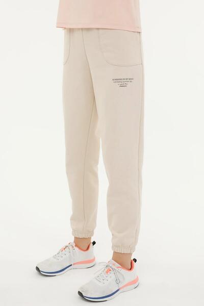 lumberjack Wl Anna Ct1170 Pr - Written 2 Pocket Leg Elastic Sweatpants