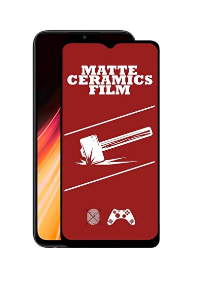 ZETT Xiaomi Note 8 Pro Uyumlu MAT Seramik Nano Kırılmaz Ekran Koruyucu - Anti...
