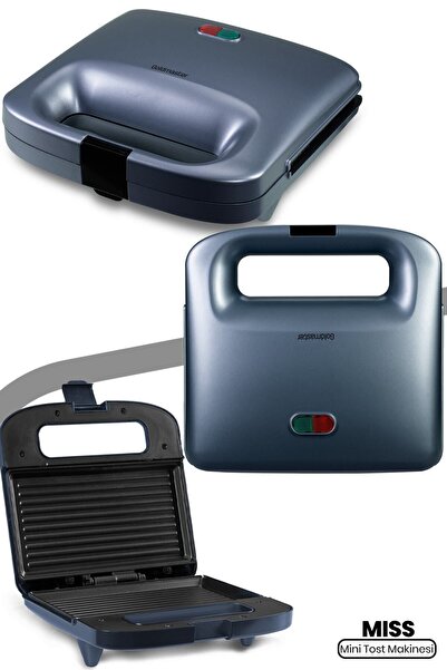 GOLDMASTER Miss 750 W Isınmaya Dayanıklı Tost Ve Izgara Makinesi Ege Mavisi