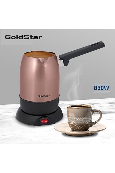 GoldStar Stainless Steel Electric Coffee Pot Dried Rose