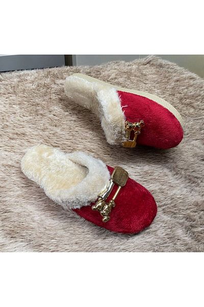 mustey Ultra Luxury Stylish Women's Genuine Wire - Dowry Slippers Home Slippers
