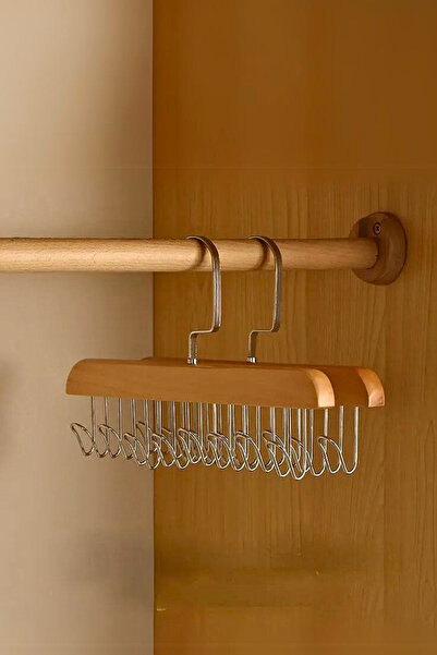 Online شماعة خزانة معلقة مكونة من 8 قطع - حزام، تعليق للملابس والسراويل، خشب ...