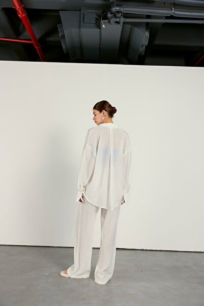 VATKALI Voľná košeľa Ecru