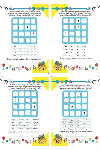 Harika Çocuk Yayınları Çocuklar İçin Zeka & Dikkat Güçlendiren FUTOSHİKİ Kolay Seviye-Yeni Nesil JAPON SUDOKU 7-99 Yaş