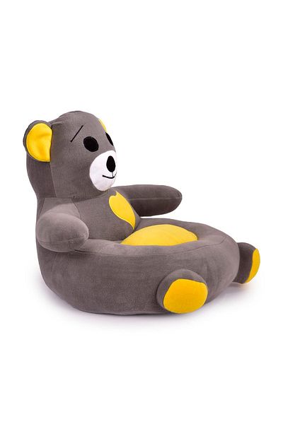 TOKKO Gray Yellow Kids Baby Teddy Bear Plush Seat