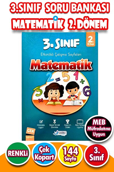 Harika Kitap 3.Sınıf Matematik 2.Dönem - Etkinlikli Çalışma ve Soru Bankası K...