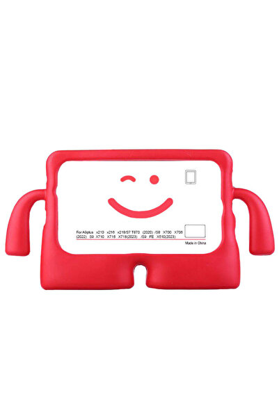 BBS TEKNOLOJİ GRUP Galaxy Tab S8 Compatible Zore Ibuy Stand Tablet Case-Red