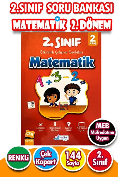 Harika Kitap 2.Sınıf Matematik 2.Dönem - Etkinlikli Çalışma ve Soru Bankası K...