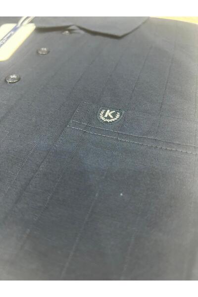 KEMAL EKİNCİ Classic Quality Men's Tee with Jacquard Collar and Pocket