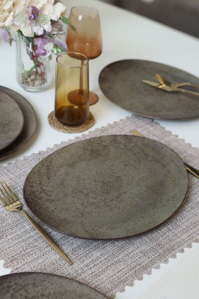 Keramika Matte Soil Stella 32 Cm Plate - 6 Pieces 20572