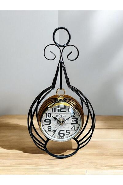 AKSADAN hediyelik dekoratif metal kafesli masa saati