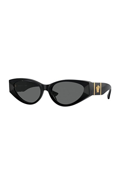 Versace Ve4454Gb1/8755 Women's Sunglasses - Black Bone Frame, Smoked Lens, Uv400
