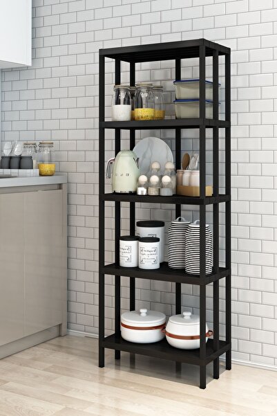 Armarks Scaffale 5 Banyo Rafı, Plastik Kitaplık, 5 Raflı Organizer, Banyo Rafı, Bahçe Balkon Organizeri