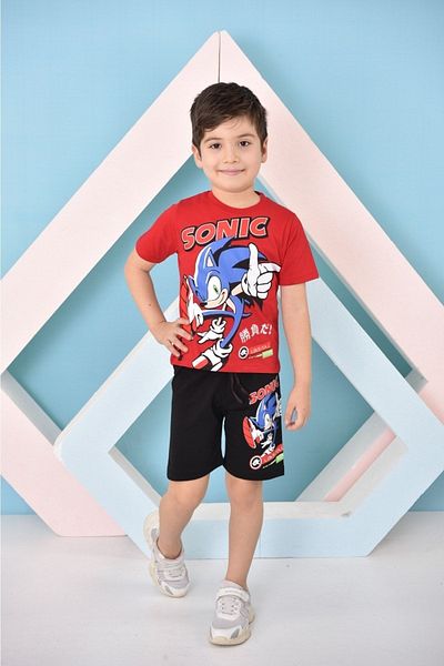 LİLLYPİCCA SONIC PRINTED SHORTS COTTON 2-Piece Top Bottom Set