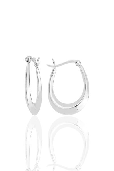 Söğütlü Silver Gümüş rodyumlu balta kilit şarnal küpe SGTL12546RODAJ