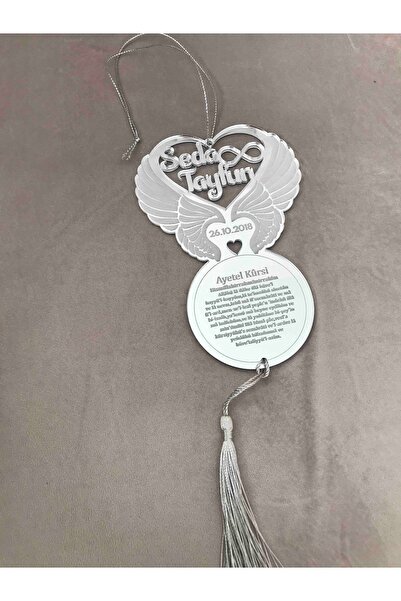 Aker Hediyelik Yeni Tasarımlardan Seçme Çift Pleksi Araba Dikiz Aynası Süsü Krom Metalik