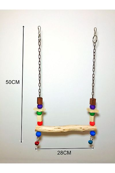 Ciko Kafes Natural Swing with Chain for Amazon Parrots Jako Parrots