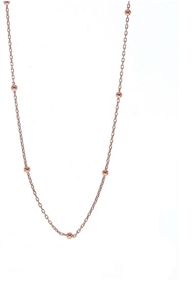 Söğütlü Silver Gümüş 50 Cm Rose Top Top Zincir Sgtl8731-50