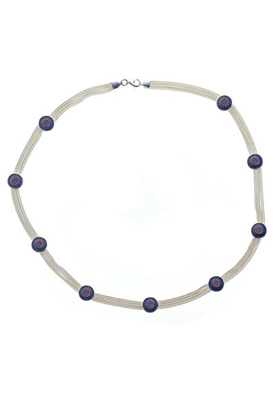 Söğütlü Silver Gümüş Mineli Hasır Modeli Kolye SGTL9821KOLYE