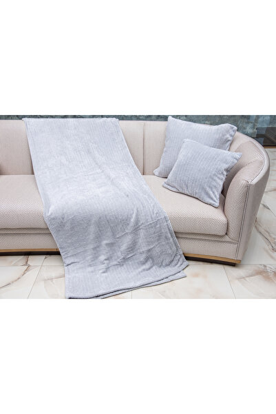 MEYHOME Pătură TV Wellsoft 150x200 cu nervuri albastre - șal canapea