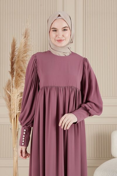 fistan Shirring Robadan Nasturi în față Țesătură viscoză Îmbrăcăminte pentru ...