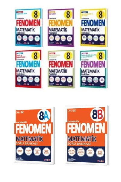 Fenomen Yayıncılık 8.Sınıf Fenomen Matematik Fasikülü + Fenomen A Matematik S...