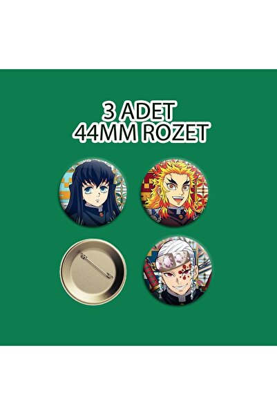 Akumastik مجموعة شارة Demon Slayer Kyojuro Rengoku Muichiro Tokito Tengen Uzu...