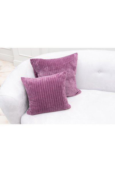 MEYHOME Wellsoft Ribbed Throw Pillow Cover, Purple