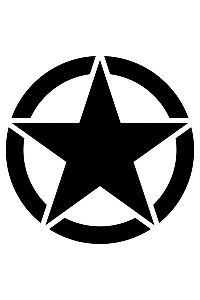 Advantage ملصق سيارة على الطرق الوعرة من Army Star، ملصق سيارة أسود مقاس 30 ×...