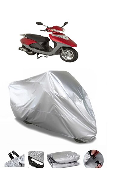 CoverPlus ماركة مونديال ريتميكا 100 رمادية مقاومة للماء للدراجات النارية