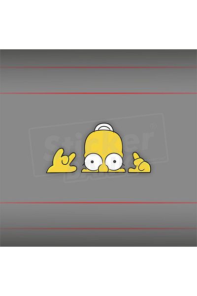 Sticker Bank Simpson-4 Car Sticker