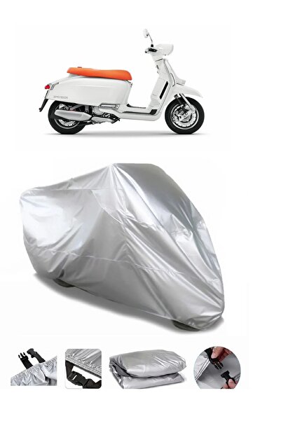 CoverPlus لامبريتا G350 رمادي مقاوم للماء للدراجات النارية