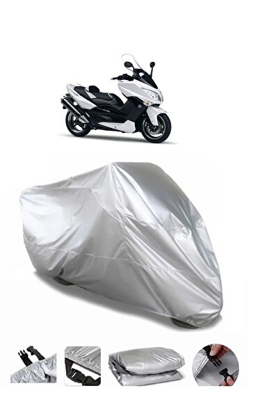 CoverPlus ماركة ياماها Tmax 500 رمادية مقاومة للماء للدراجات النارية