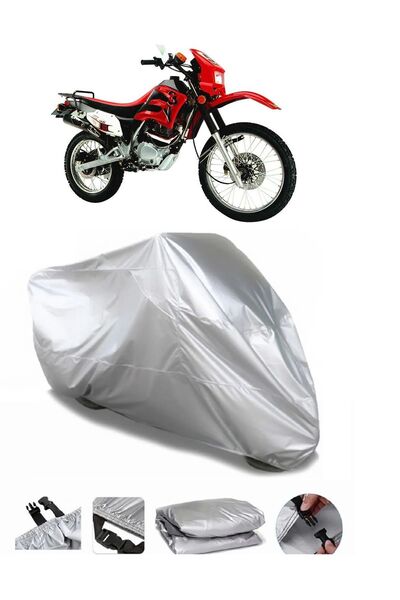 CoverPlus ماركة ليفان LF200GY-2 رمادية مقاومة للماء للدراجات النارية