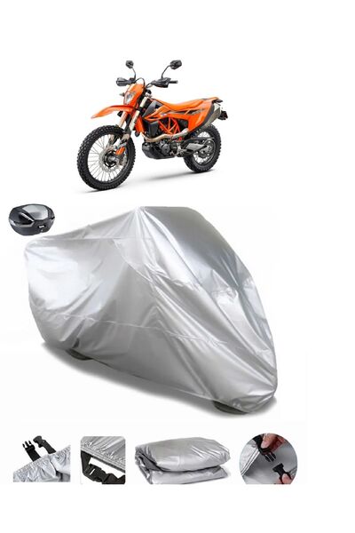 CoverPlus Ktm 690 Enduro R Rear Bag Compatible Waterproof Motorcycle Tarpaulin