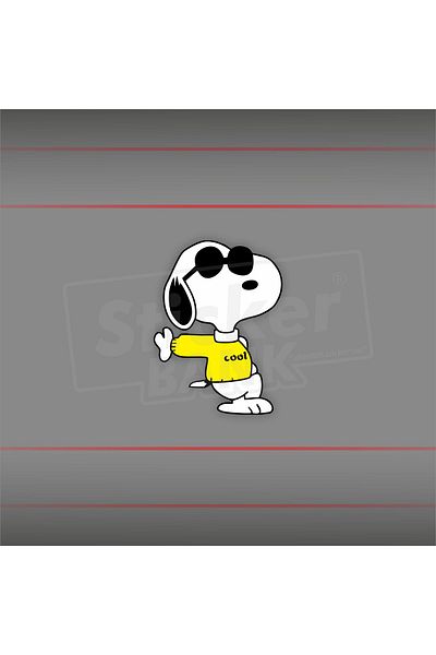 Sticker Bank Snoopy Car Sticker