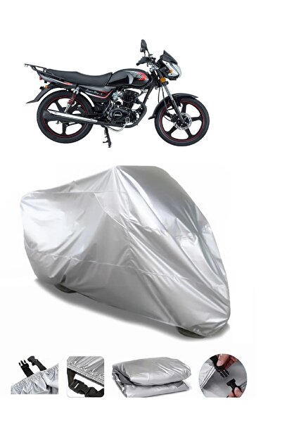CoverPlus ماركة مونديال 150 MG Superboy X رمادية مقاومة للماء للدراجات النارية
