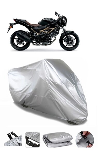 CoverPlus ماركة سوزوكي SV650X رمادية مقاومة للماء للدراجات النارية