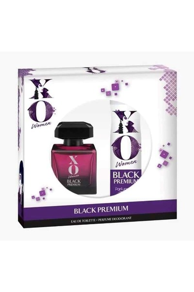 Xo Black Premıum Edt 100 ml 125 ml Deo Parfüm Seti