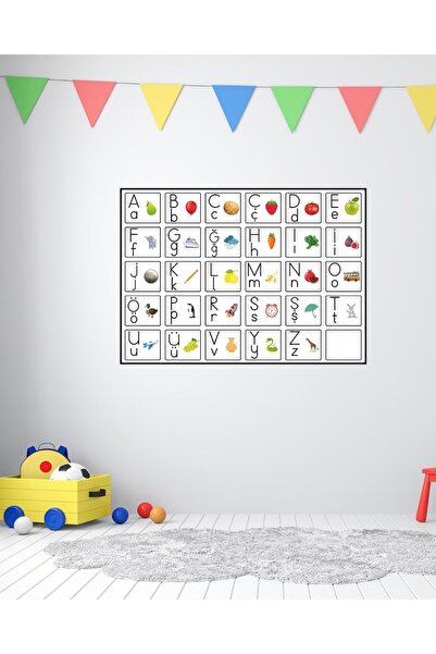 Ti Play Alfabe Tablo (İLKOKUL VE ANAOKULU) Karton 70x50 Cm