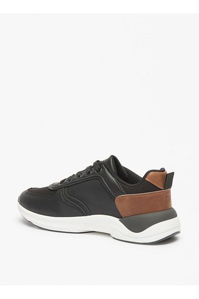 LBL by Shoexpress Panelled Sneakers with Lace-Up Closure