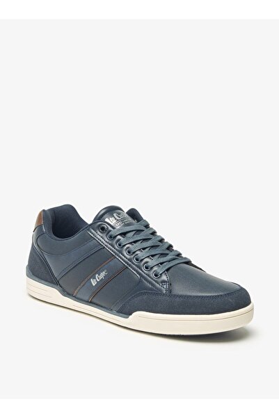 Lee Cooper Men's Logo Detail Sneakers with Lace-Up Closure