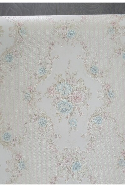 Oskar Çiçekli Hafif Dokulu Silinebilir Duvar Kağıtları