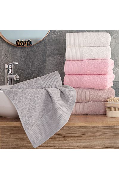 Lorateks Σετ πετσετών Sapphire 8 βαμβακερών - 50x90cm Πετσέτες χεριών & προσώπου & προίκα