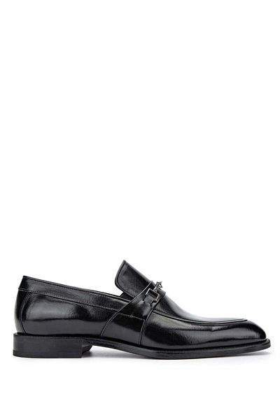 Tamer Tanca Genuine Leather Black Men's Loafer Shoes