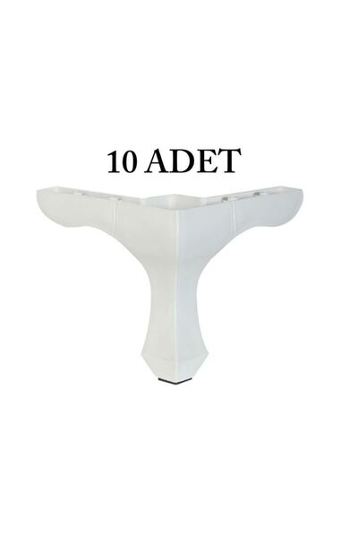 PVCBURADA (10 ADET) Lükens Ayak 14cm - Tv Ünitesi, Koltuk Altı Ayağı