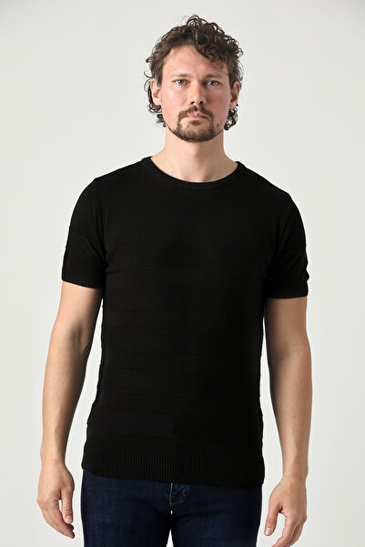 F&K 86000 Ανδρικό πλεκτό μπλουζάκι με αυτοσχεδιασμό