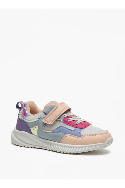 Flora Bella by Shoexpress Flora Bella Colourblock Sneakers with Hook and Loop Closure