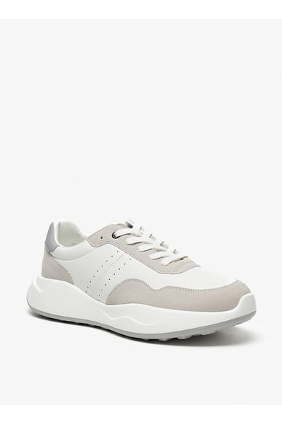 Duchini Men's Solid Lace-Up Sneakers