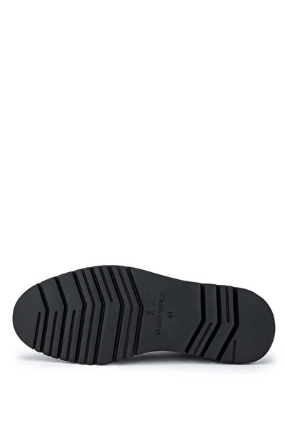 Tamer Tanca Genuine Leather Men's Black Floaters - Casual Shoes